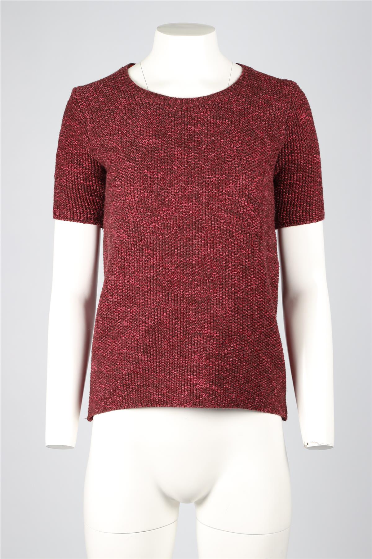 MAJE PINK WOOL BLEND SWEATER US 2 UK 6