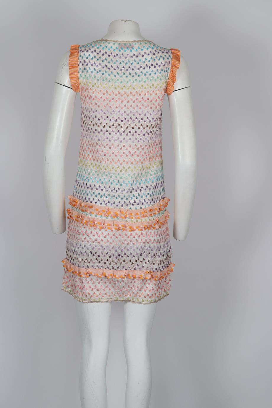 MISSONI MARE CROCHET KNIT MINI DRESS IT 40 UK 8