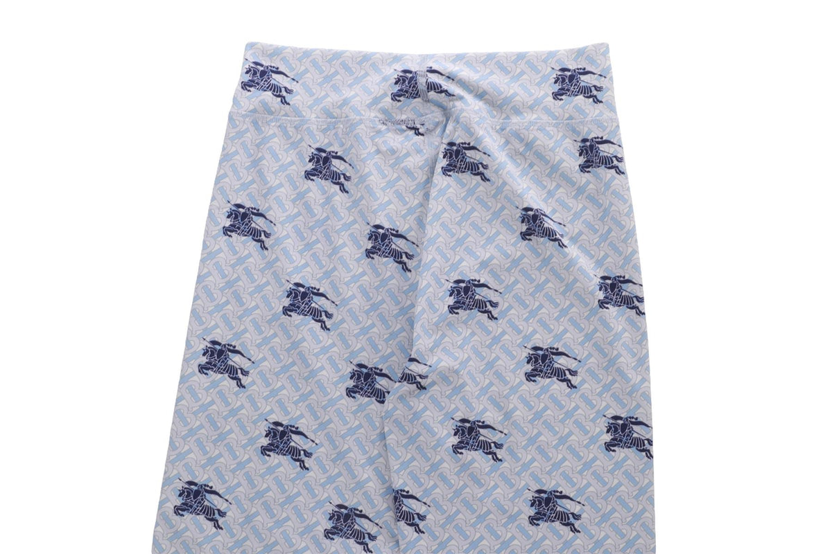 BURBERRY BLUE JERSEY LEGGINGS MEDIUM