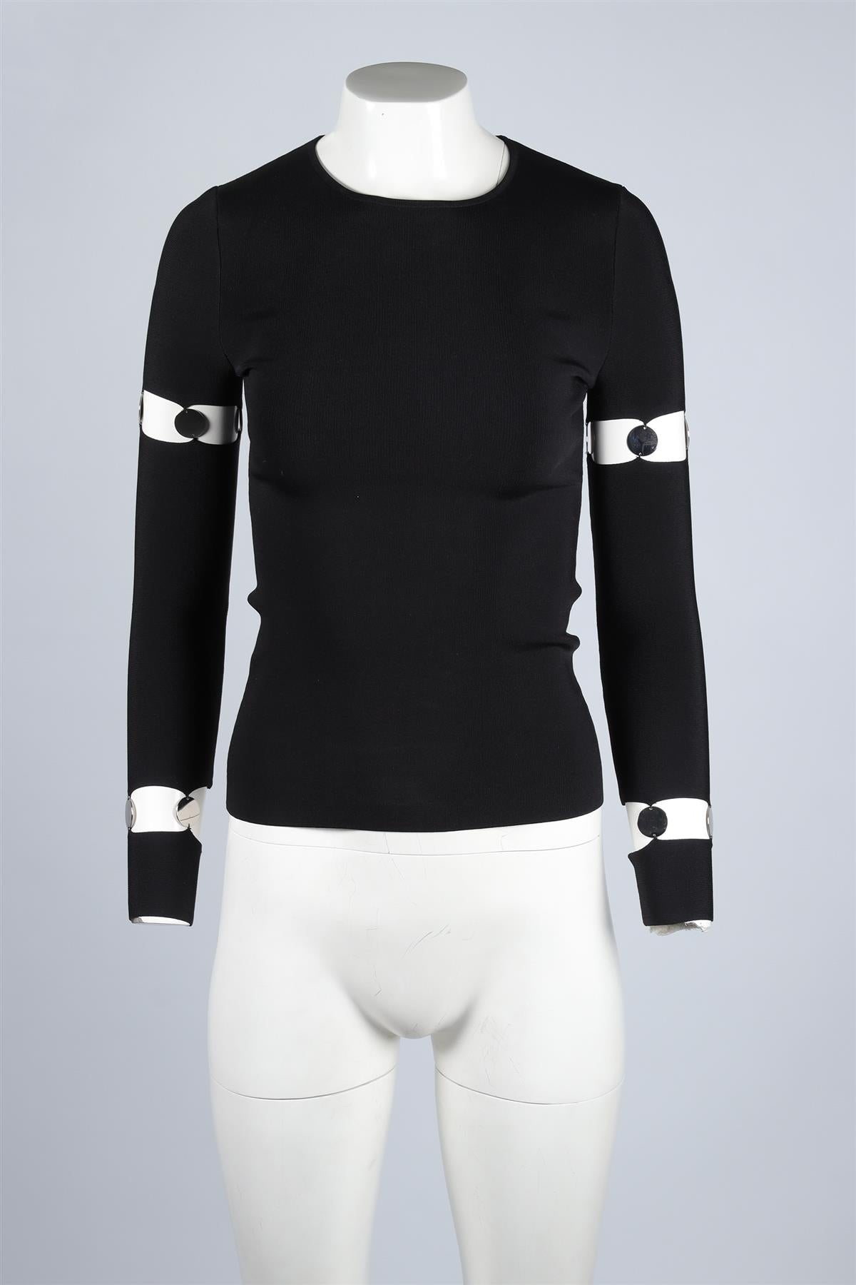 ALEXANDER WANG BLACK KNIT TOP SMALL