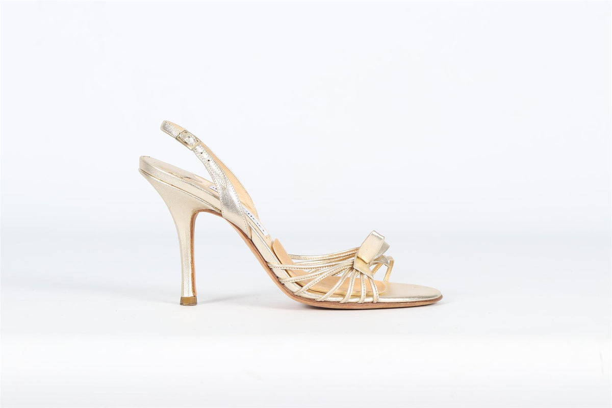 JIMMY CHOO LEATHER SANDALS EU 36.5 UK 3.5 US 6.5