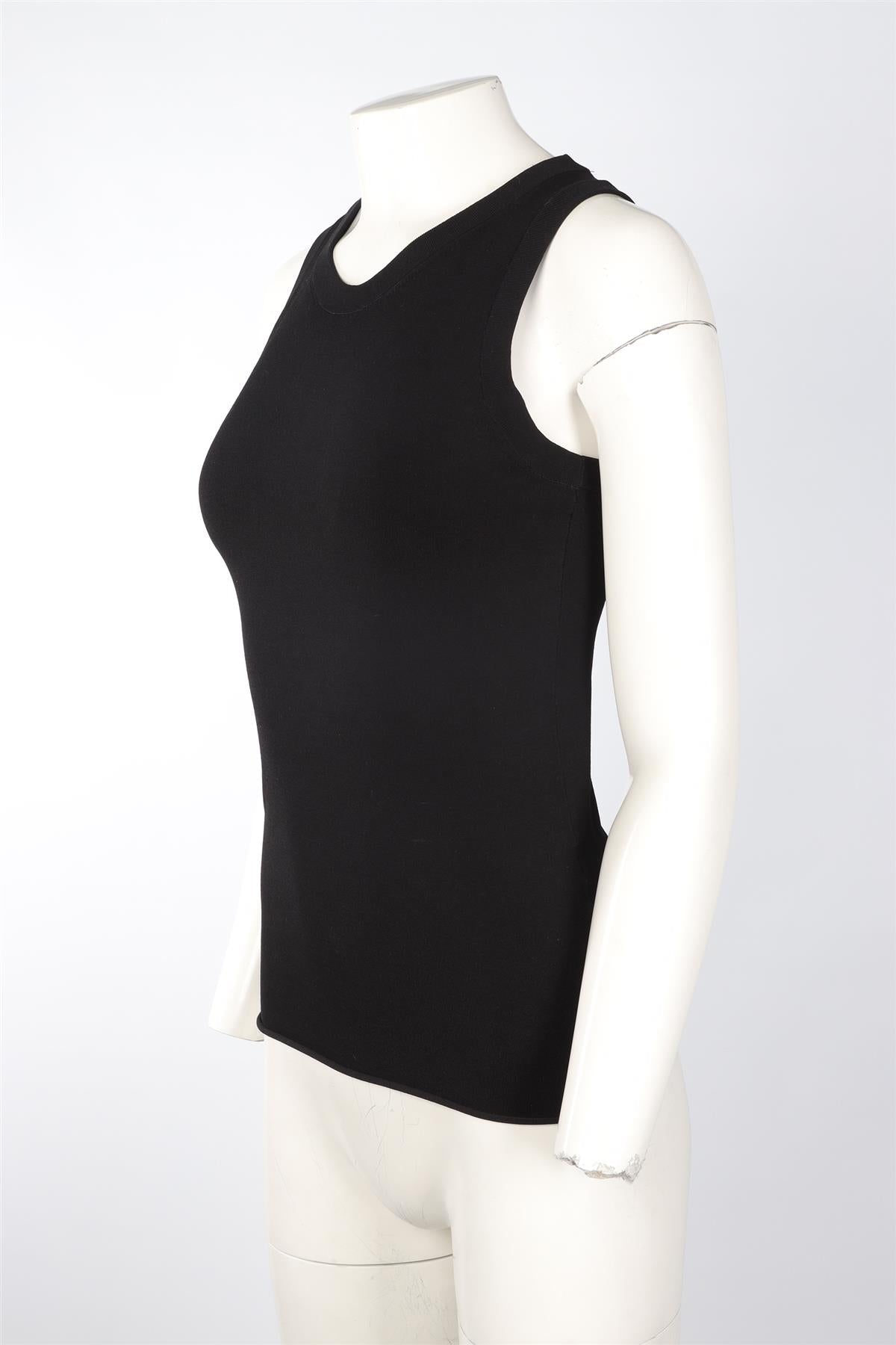 JOSEPH BLACK KNIT TOP SMALL
