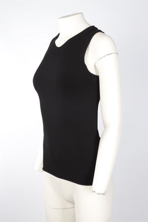 JOSEPH BLACK KNIT TOP SMALL