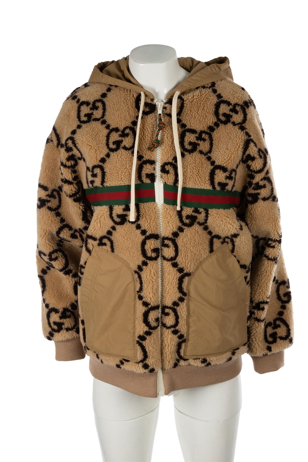 GUCCI BROWN GG WOOL JACKET SMALL