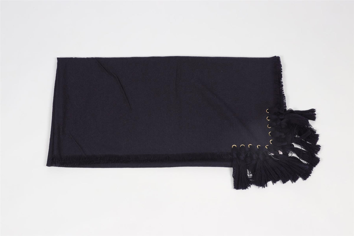 CHLOÈ NAVY WOOL SCARF