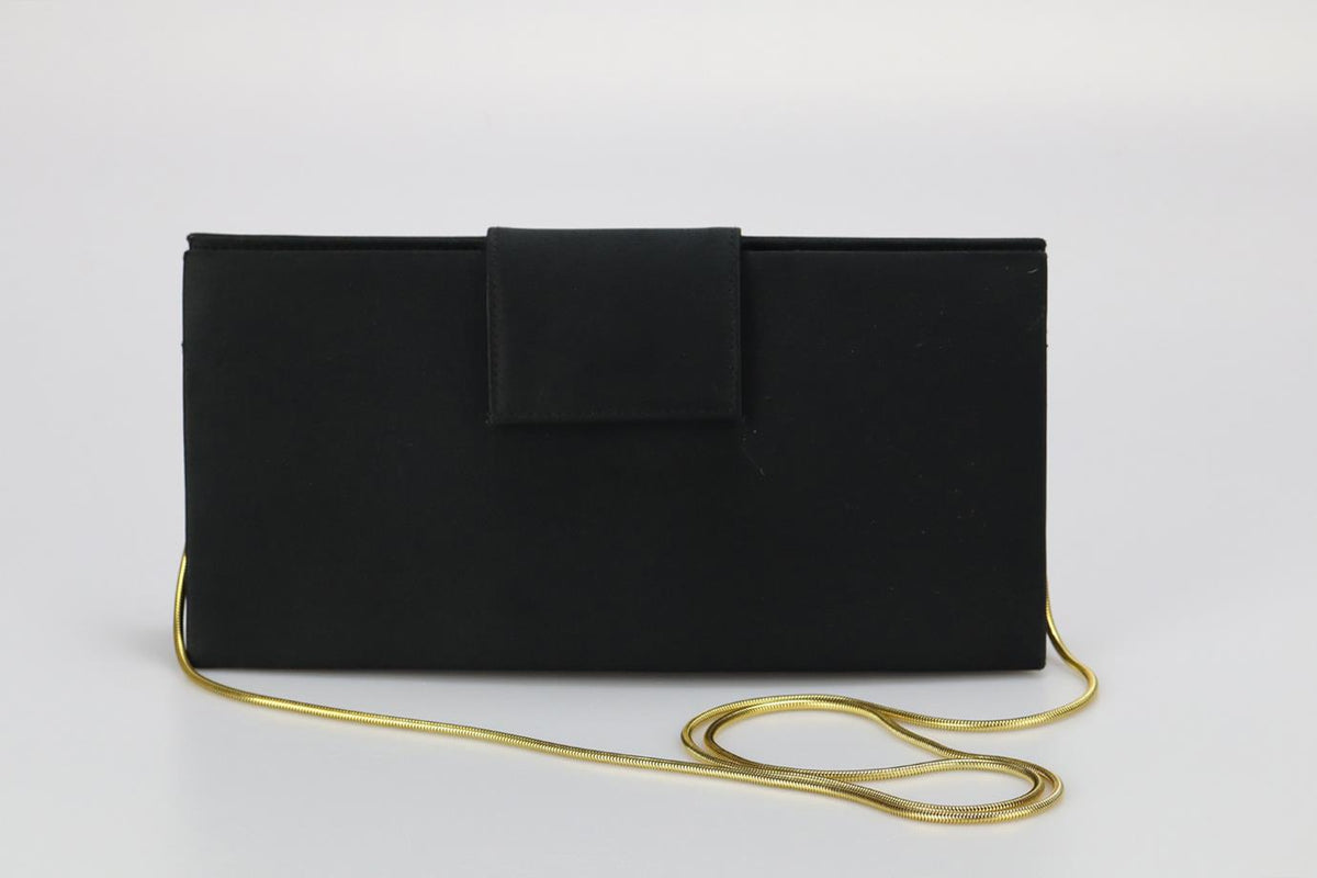 GUY LAROCHE SATIN SHOULDER BAG