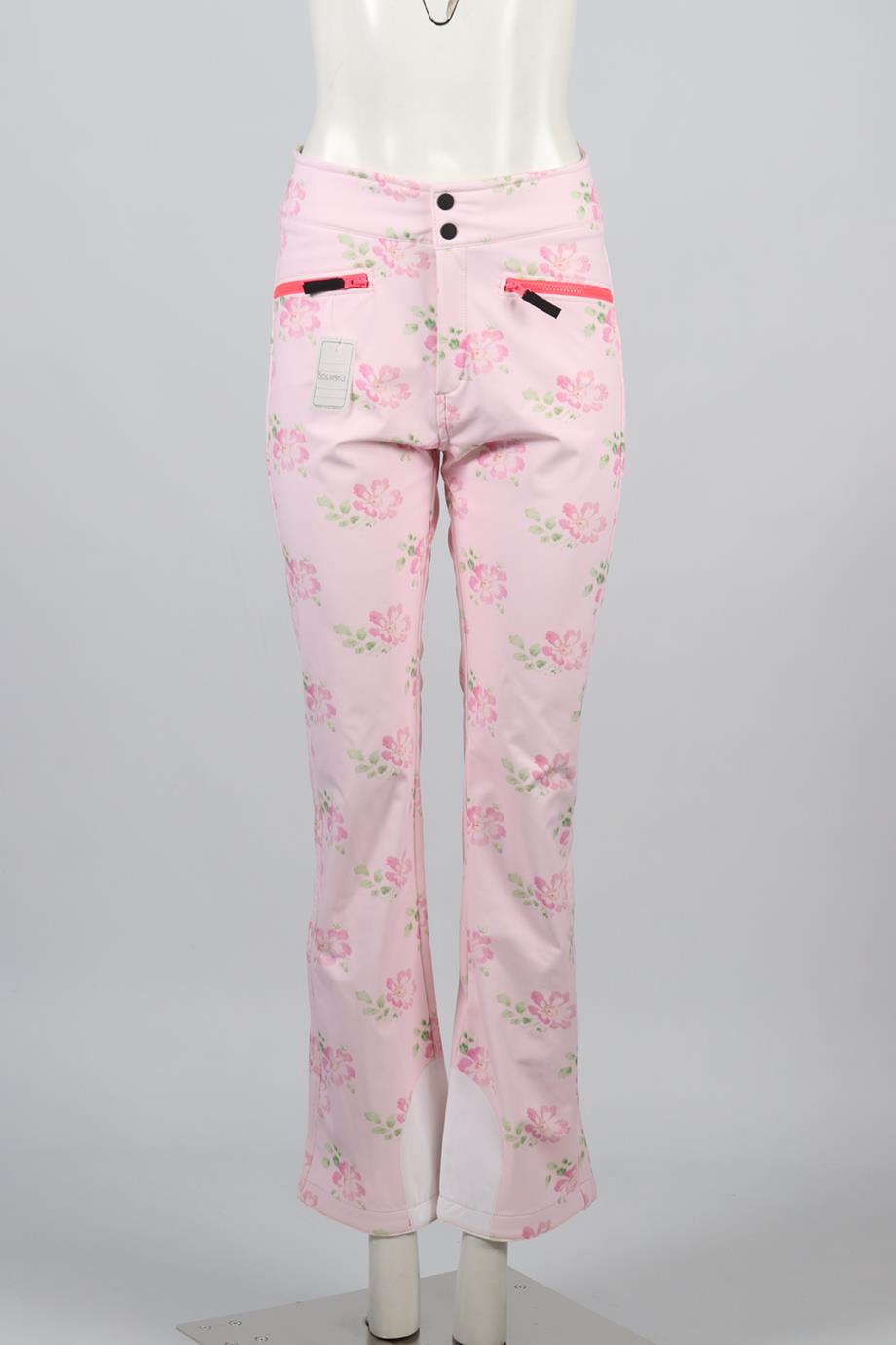 BOGNER FIRE + ICE X LOVESHACKFANCY PRINTED SHELL SKI TROUSERS US 8 UK 12