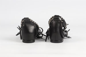 SAINT LAURENT BLACK LEATHER SANDALS EU 39 UK 6 US 9