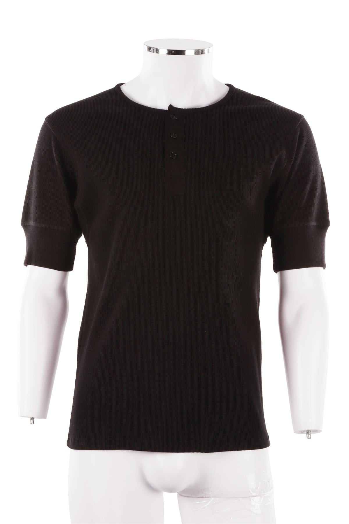 BLACK MEN'S COTTON TOP