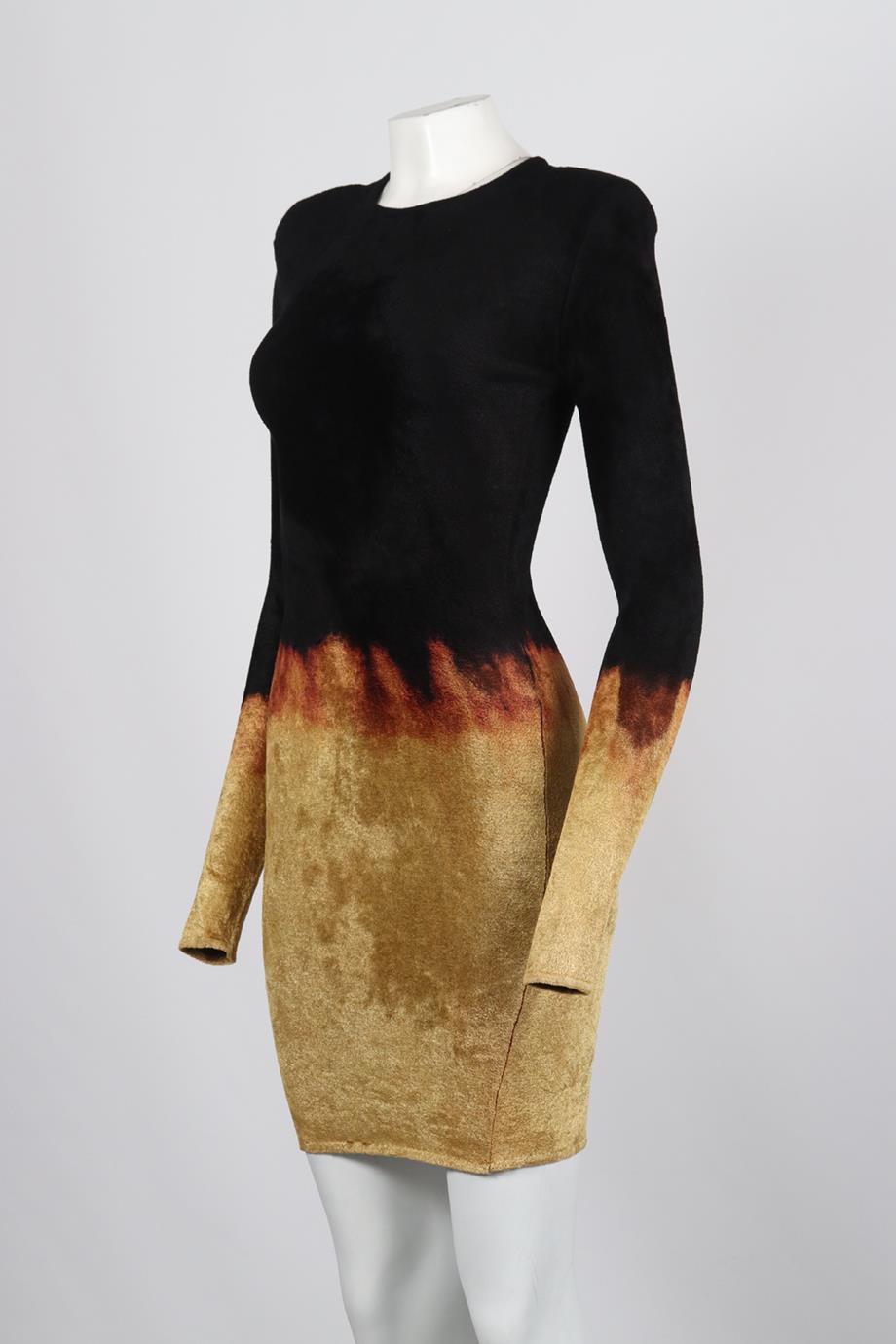 BALMAIN STRETCH KNIT MINI DRESS FR 36 UK 8