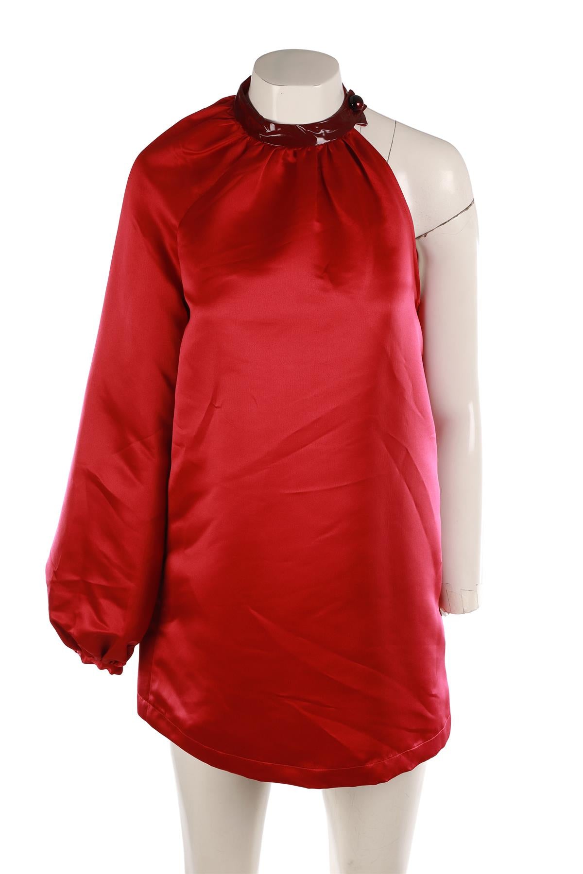 KIMBERLY GOLDSON PINK SATIN TOP MEDIUM
