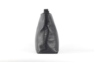 LANCEL BLACK LEATHER SHOULDER BAG