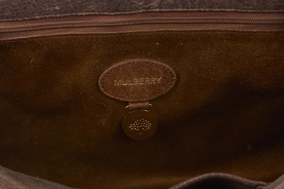 MULBERRY BROWN ALEXA LEATHER SHOULDER BAG