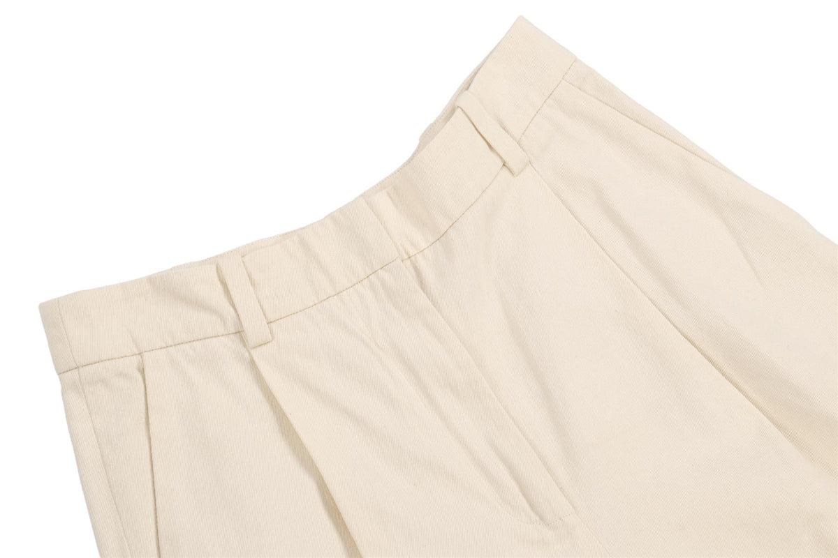 AIMÉ CREAM COTTON SHORTS FR 36 UK 8