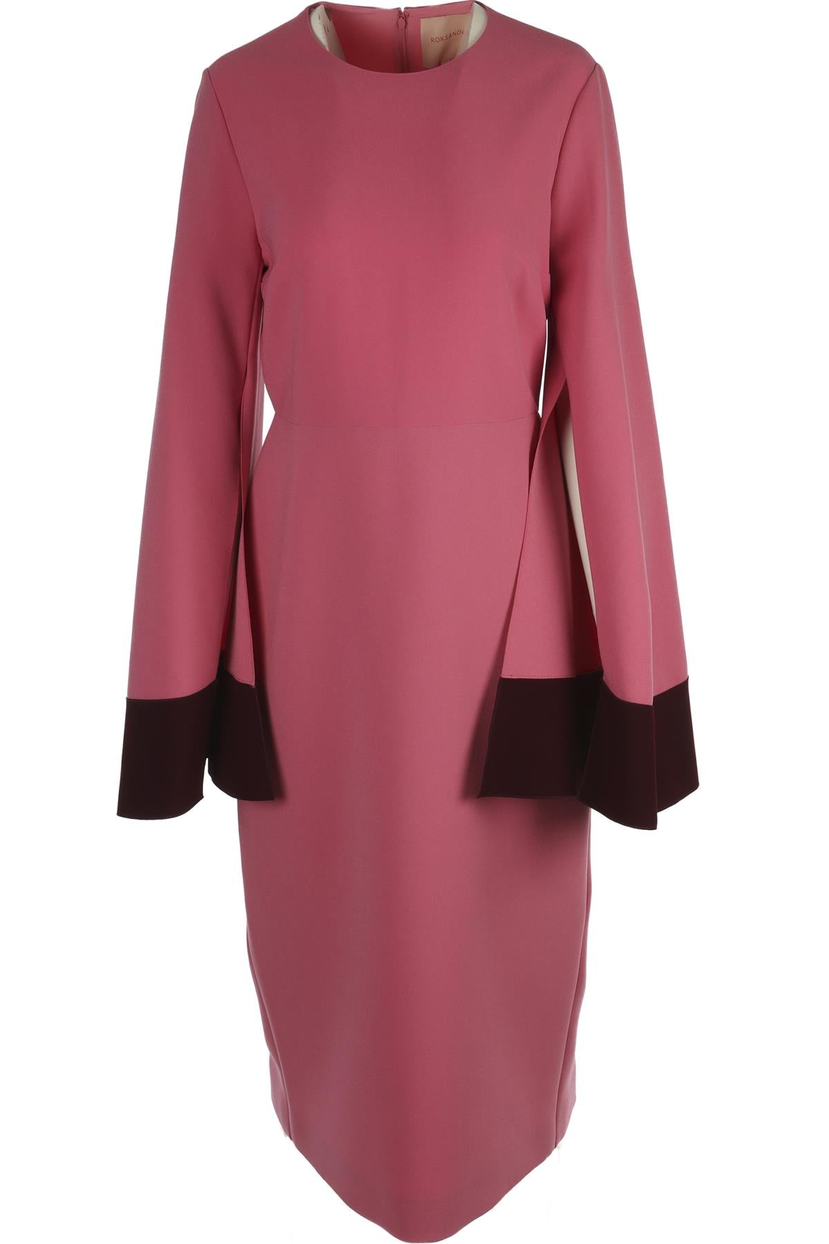 ROKSANDA PINK CREPE MAXI DRESS UK 14