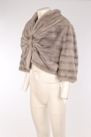 CHRISTIAN DIOR GREY MINK JACKET
