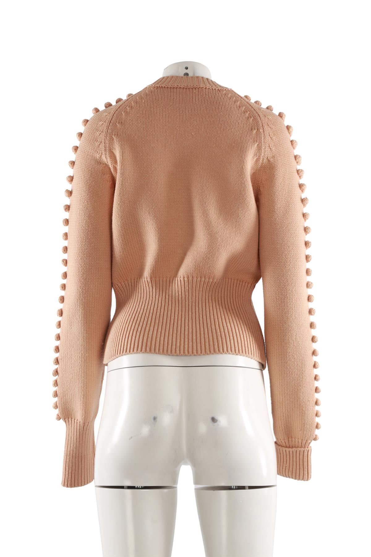 CHLOÉ BEIGE WOOL SWEATER SMALL