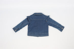 CHLOÉ BLUE KIDS GIRLS DENIM JACKET 2 YEARS