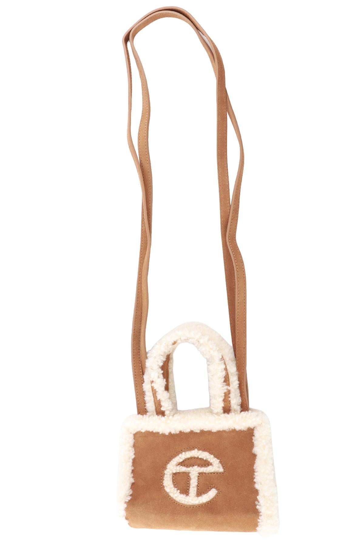 UGG + TELFAR BROWN SMALL SUEDE TOTE BAG