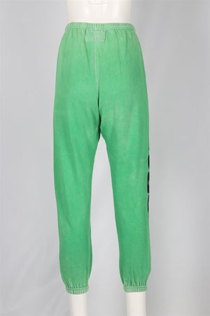 FREE CITY GREEN COTTON TRACK PANTS XSMALL