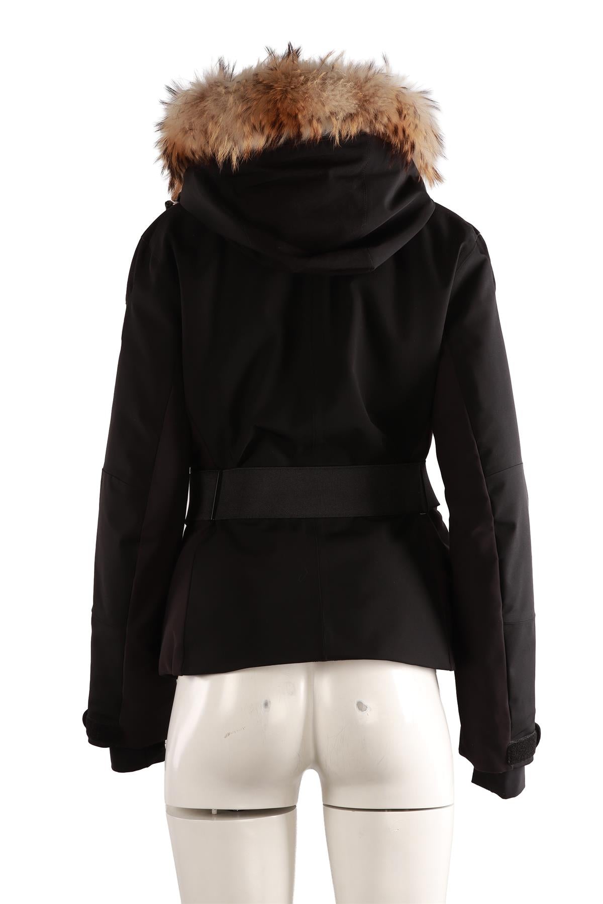 BLACK PADDED DOWN SKI JACKET