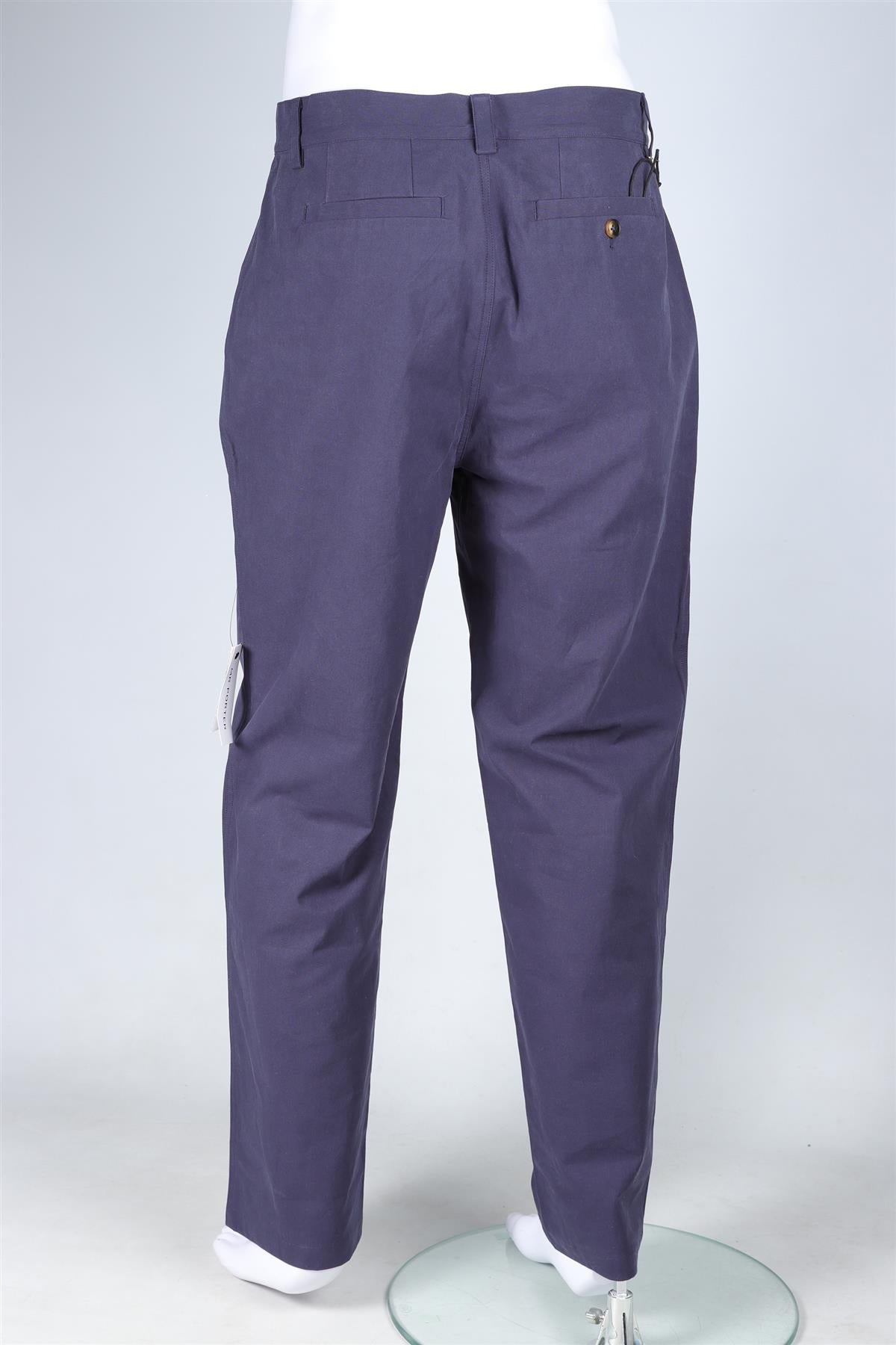CORRIDOR NAVY MEN'S COTTON STRAIGHT LEG PANTS UK/US W30