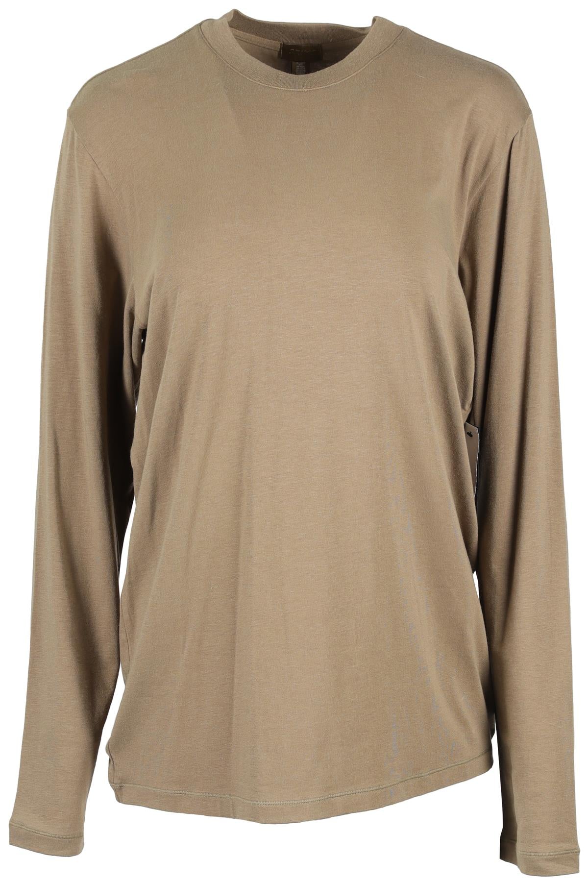 SKIMS KHAKI COTTON TOP SMALL