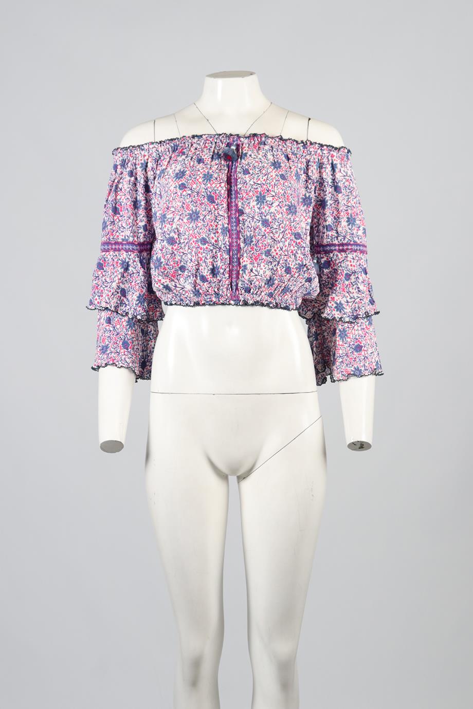 POUPETTE ST BARTH CROPPED VOILE TOP SMALL