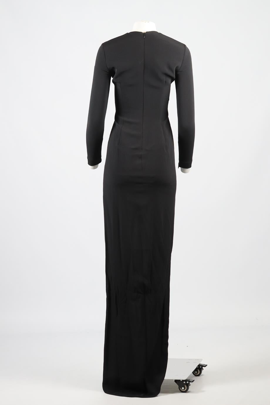 STELLA MCCARTNEY LACE AND CREPE MAXI DRESS IT 40 UK 8
