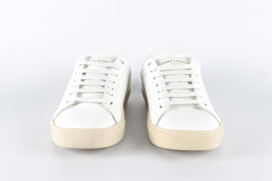 SAINT LAURENT WHITE LEATHER SNEAKERS EU 37.5 UK 4.5 US 7.5
