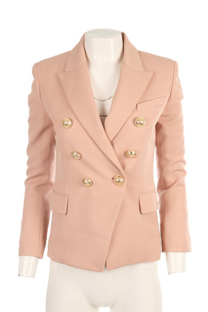 BALMAIN NUDE WOOL BLAZER FR 36 UK 8