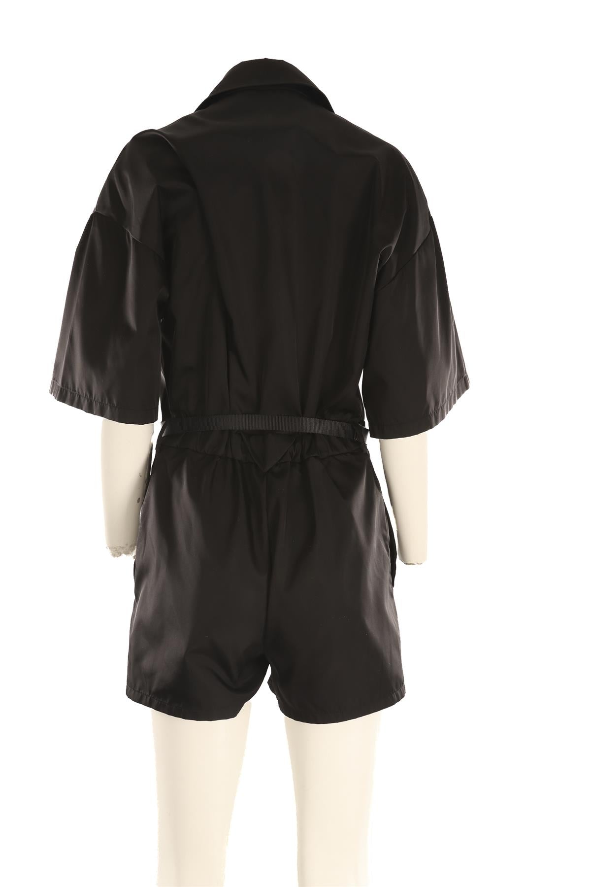 PRADA BLACK NYLON PLAYSUIT IT 40 UK 8