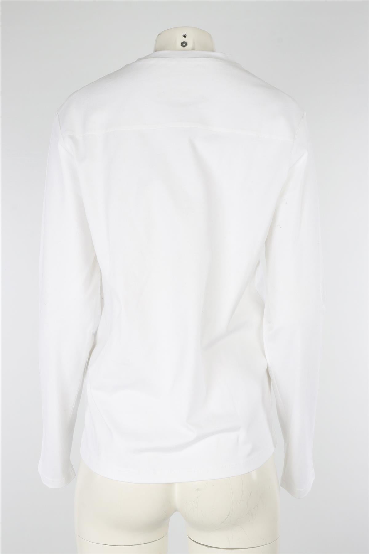 JIL SANDER WHITE COTTON TOP MEDIUM