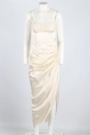 JACQUEMUS SATIN MAXI DRESS FR 36 UK 8