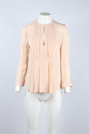 A.L.C. NUDE SILK TOP XSMALL