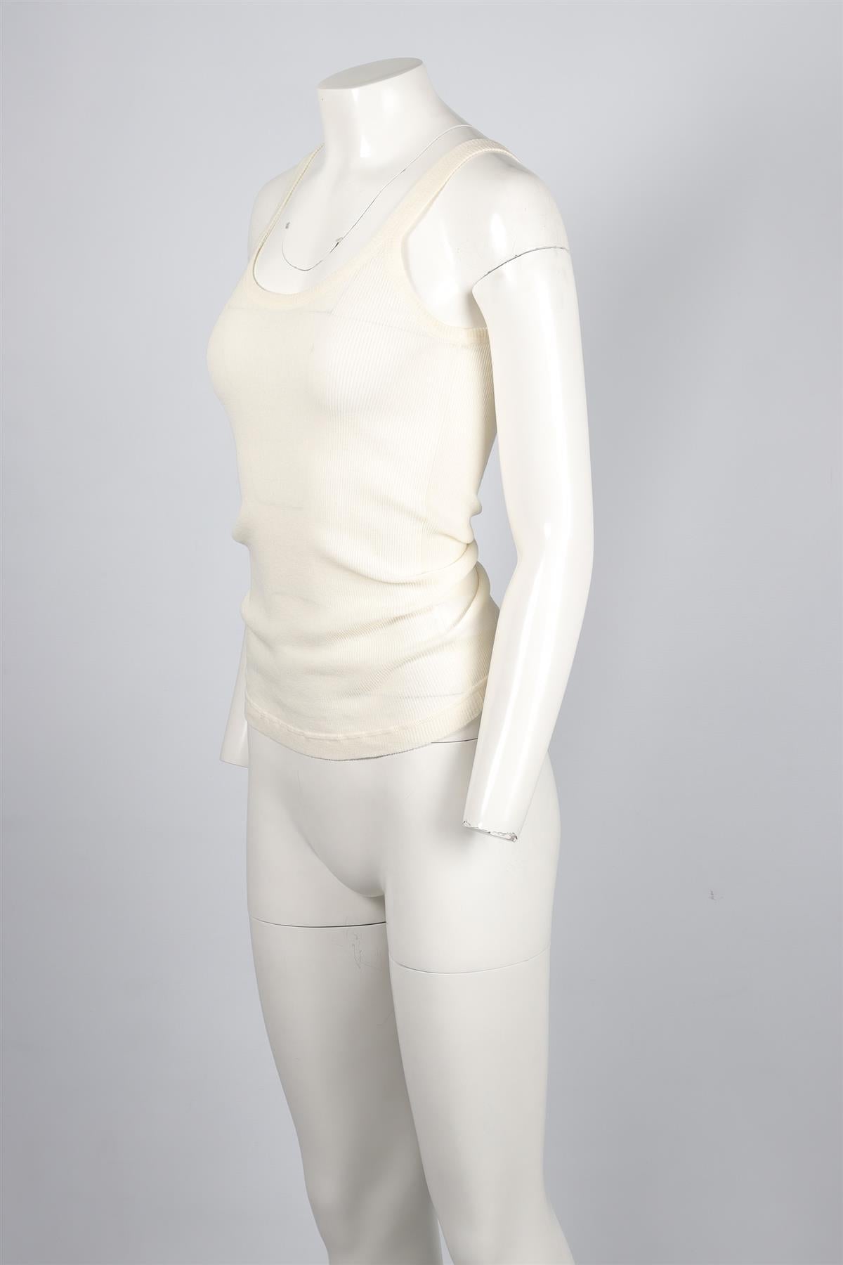 BOTTEGA VENETA CREAM COTTON TOP SMALL