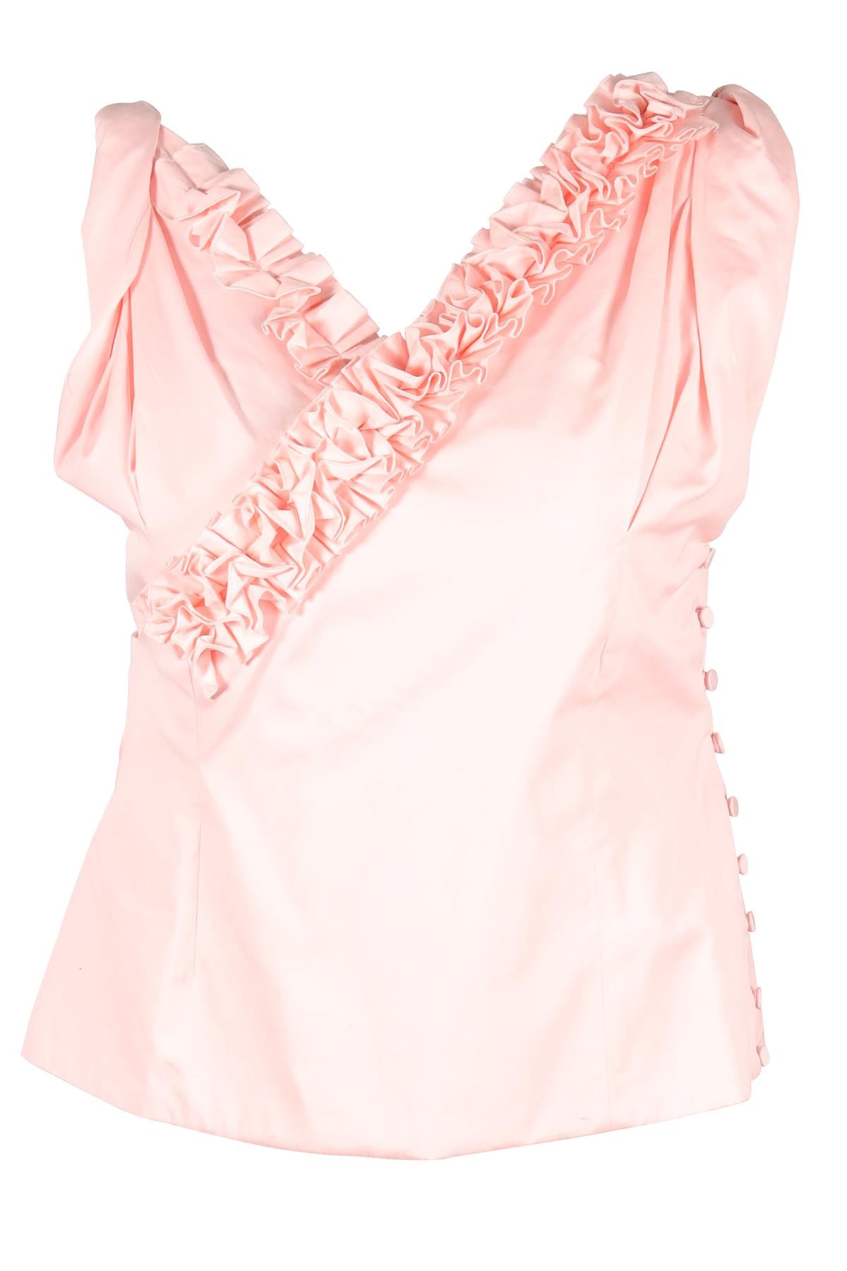 JACQUEMUS PINK COTTON TOP FR 40 UK 12