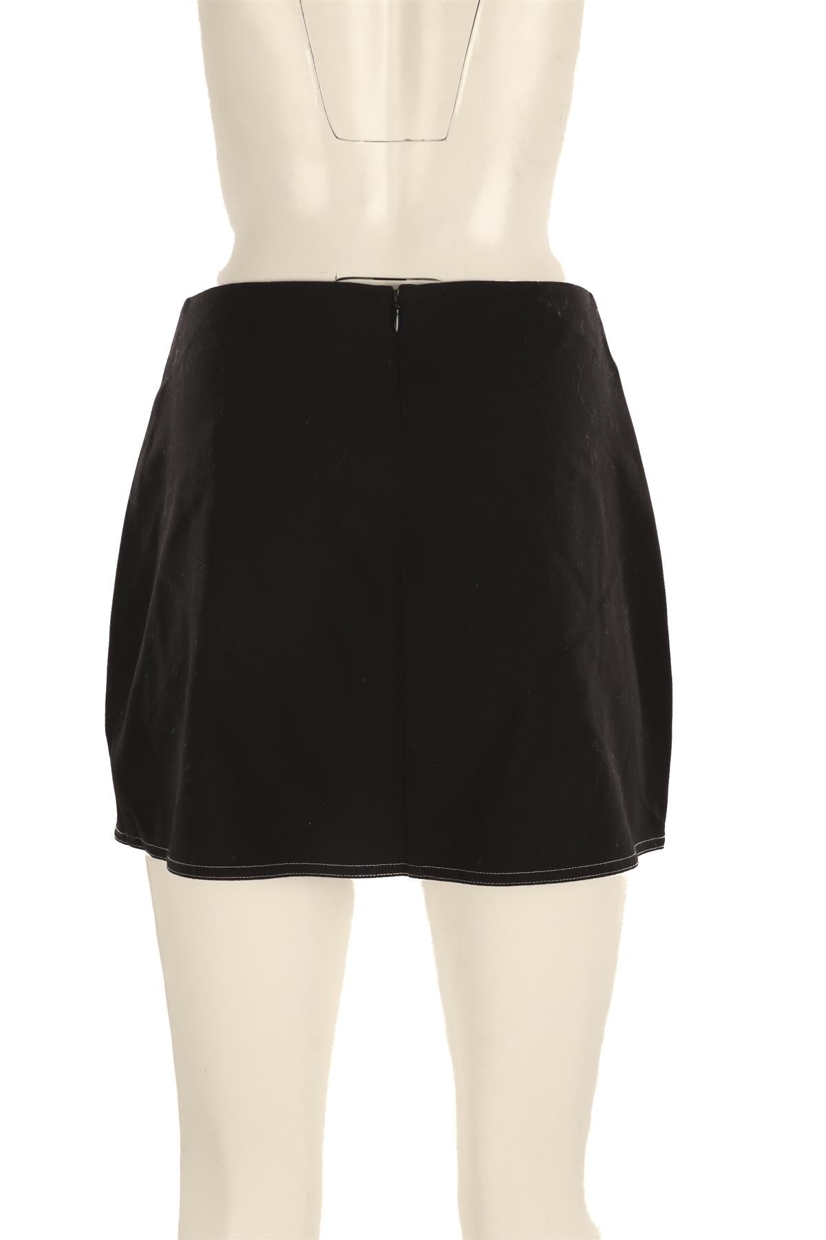 REFORMATION BLACK WOOL MINI SKIRT US 4 UK 8