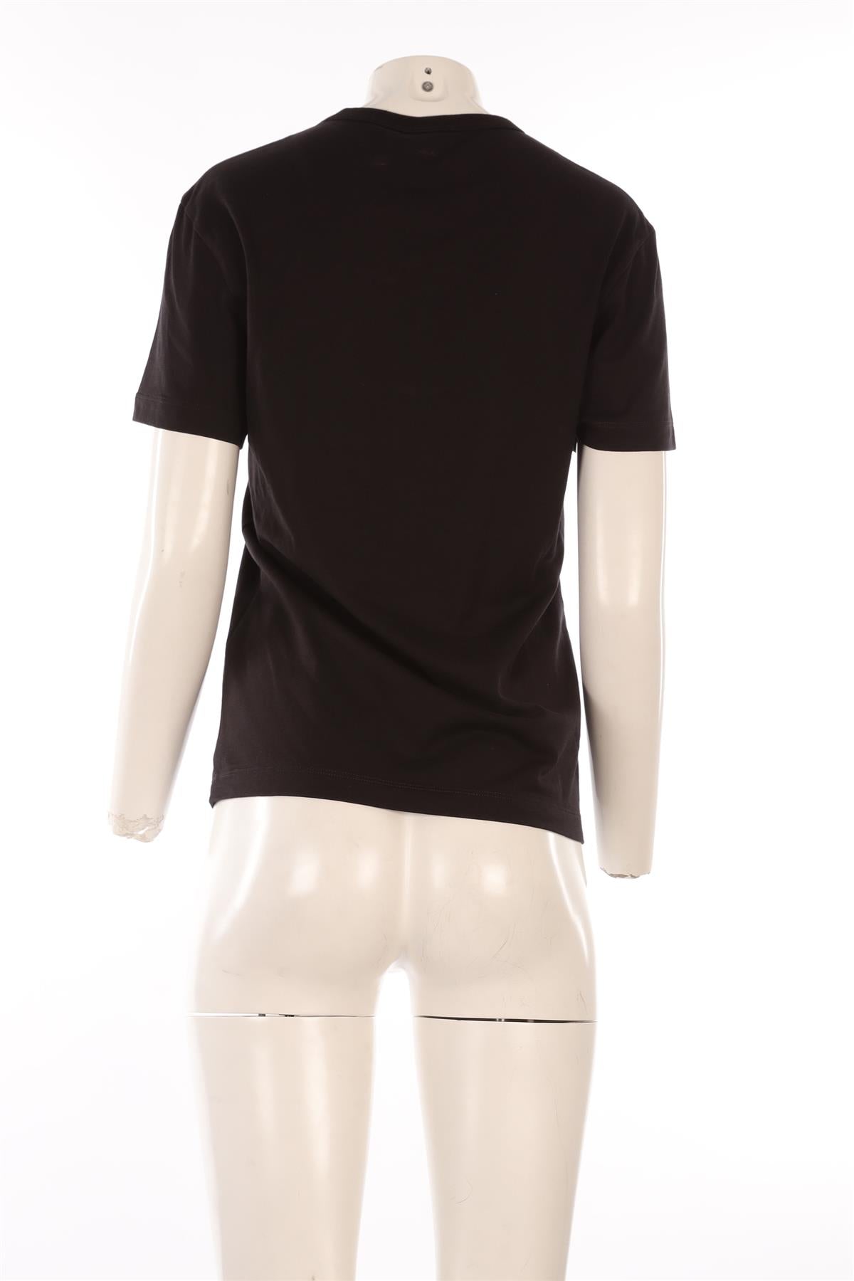 PUCCI BLACK COTTON T-SHIRT MEDIUM