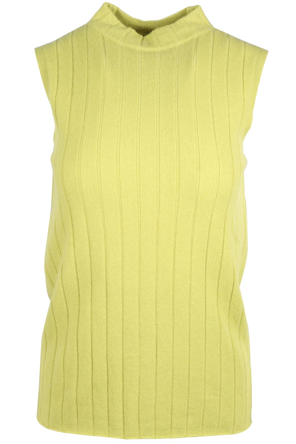 LAFAYETTE 148 GREEN CASHMERE TOP SMALL