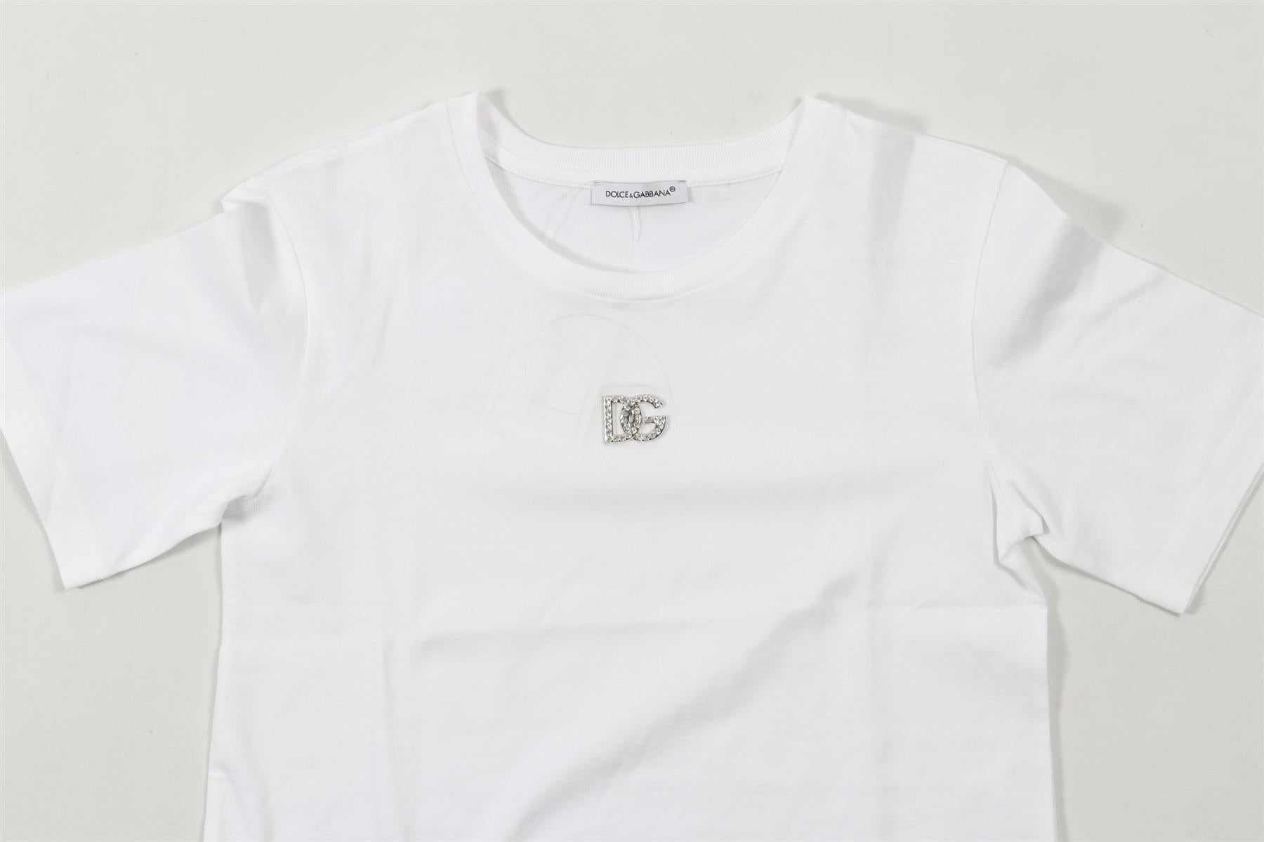 DOLCE & GABBANA WHITE KIDS GIRLS T-SHIRT 6 YEARS