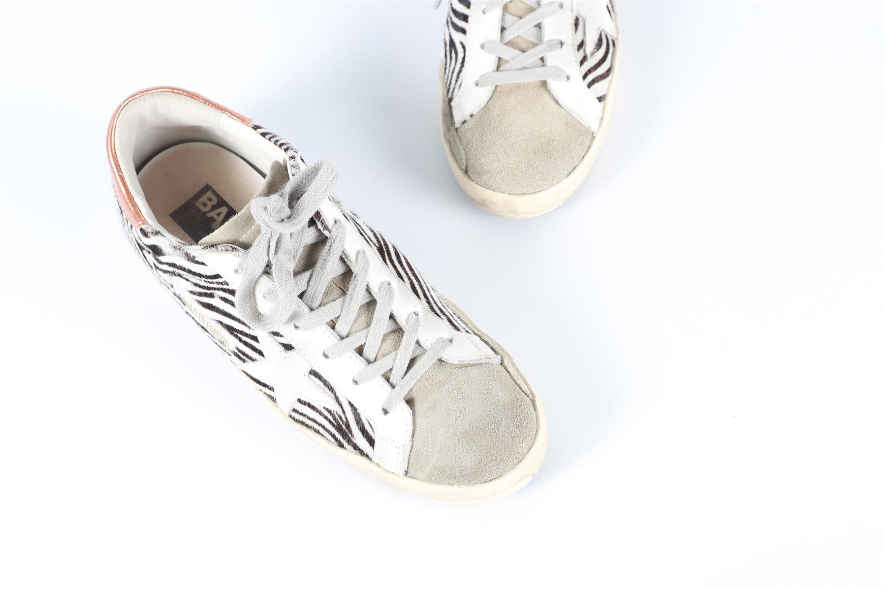 GOLDEN GOOSE DELUXE BRAND CALF HAIR SUPERSTAR SUEDE SNEAKERS