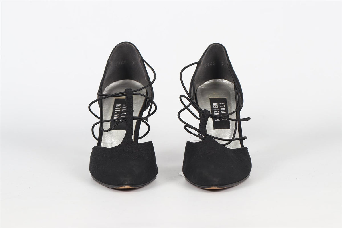 STUART WEITZMAN VINTAGE GROSGRAIN PUMPS EU 37 UK 4 US 7