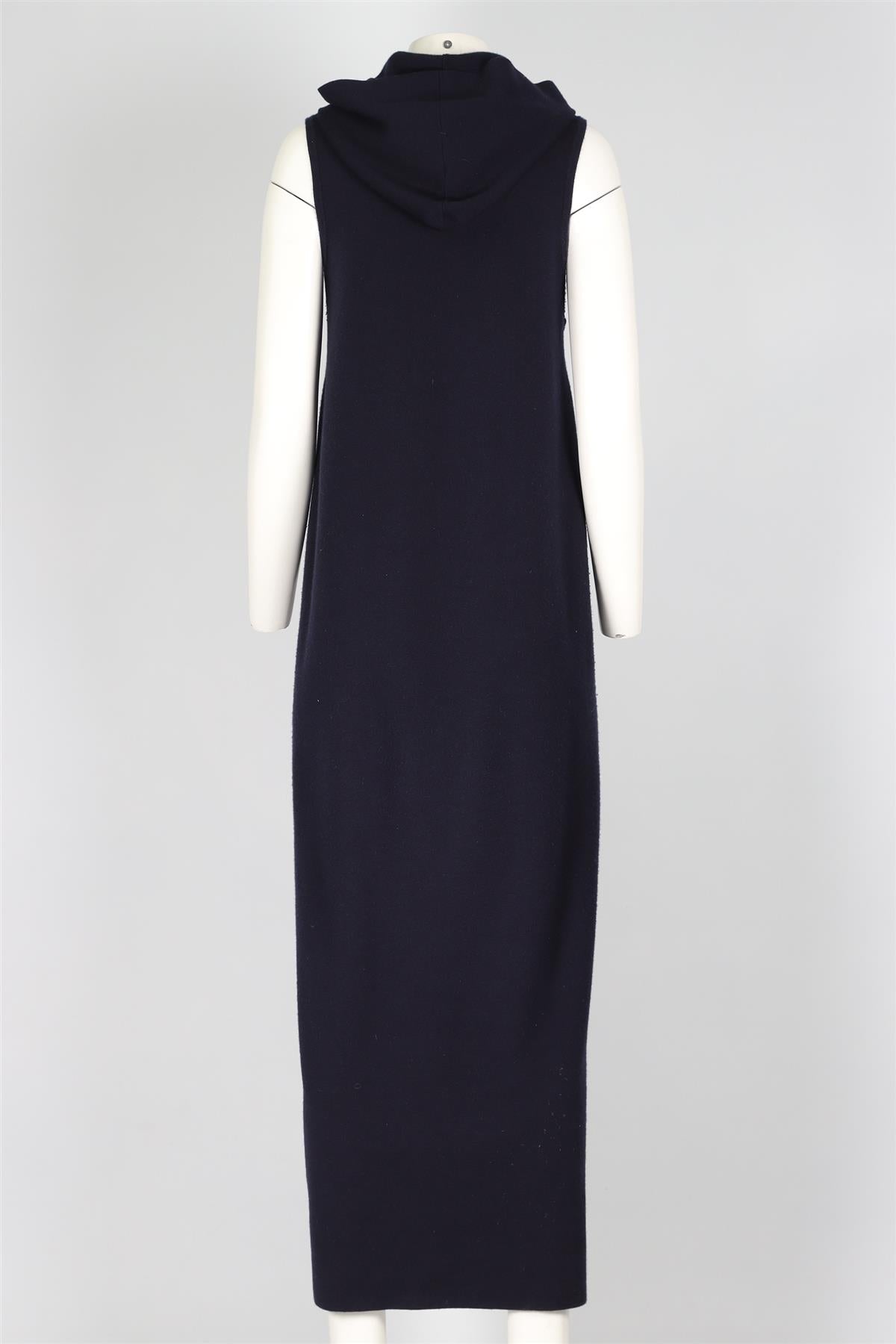 TIBI BLUE CASHMERE BLEND MAXI DRESS LARGE