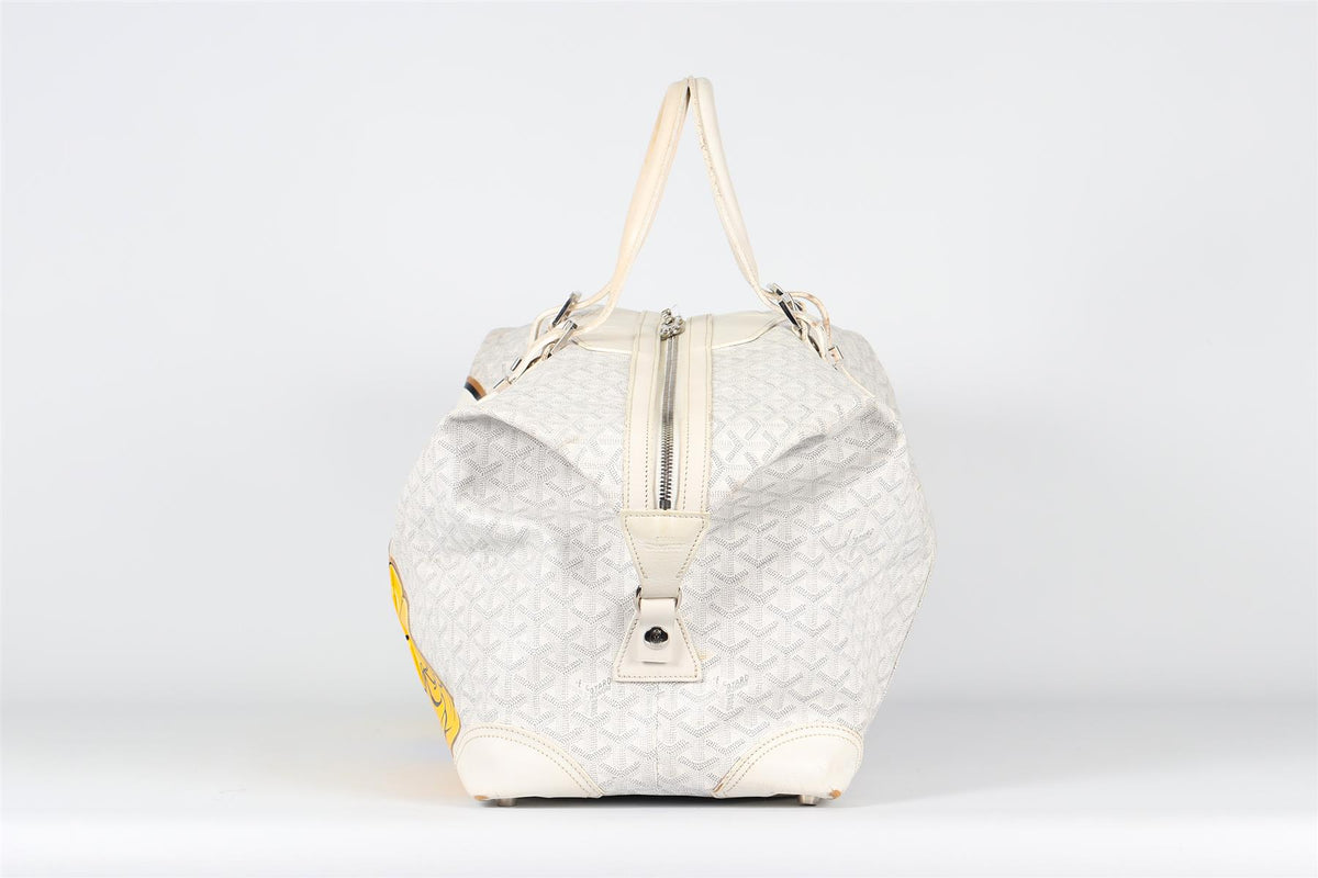 GOYARD + BOYARDE BOEING 55 GOYARDINE COATED CANVAS TOTE BAG