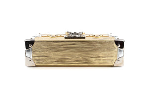 LOUIS VUITTON GOLD 2017 PETITE MALLE EPI LEATHER CLUTCH