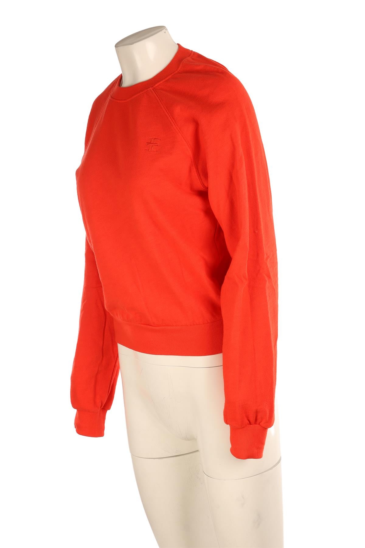 ETERNE RED COTTON SWEATSHIRT SMALL