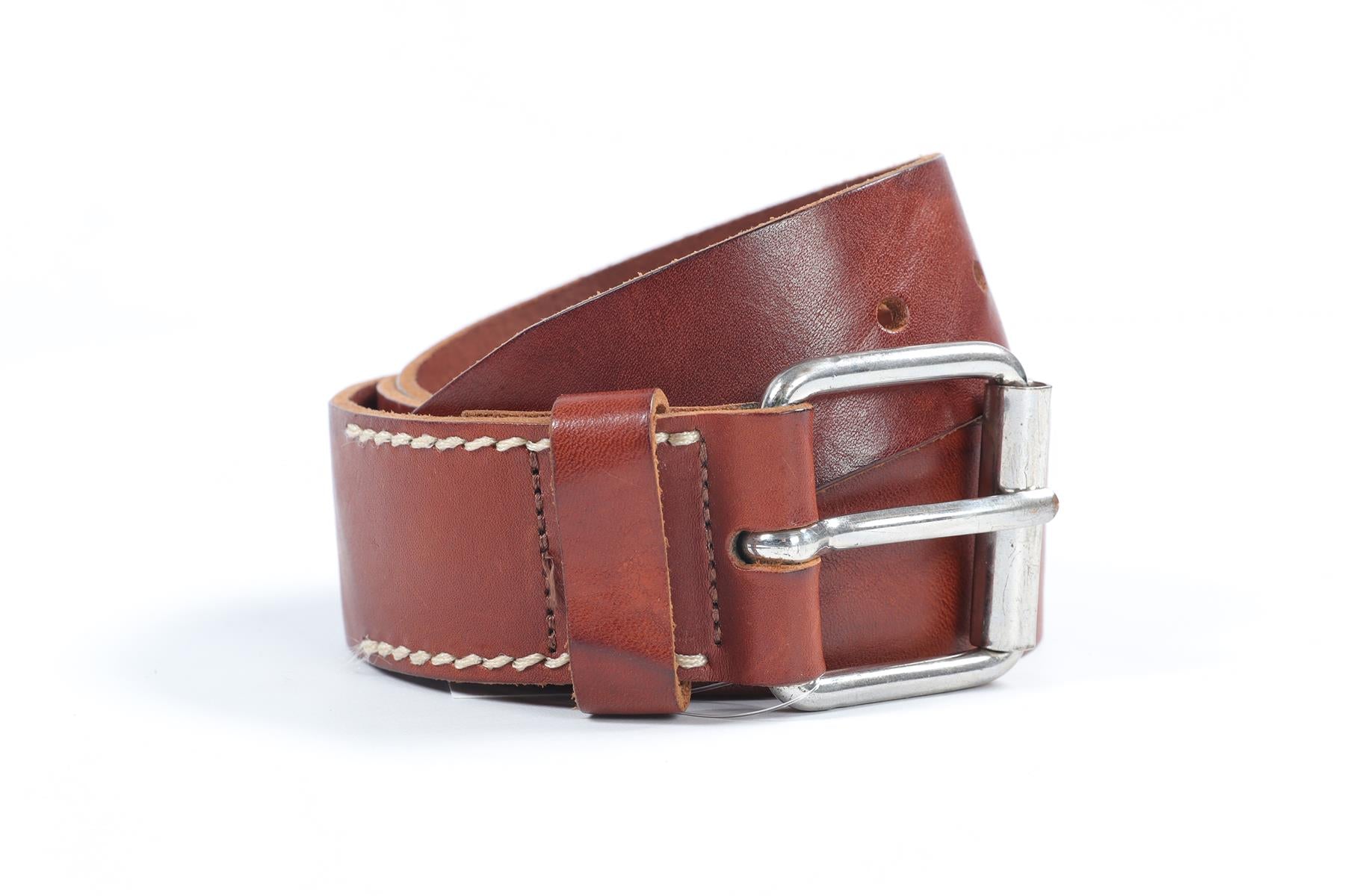ISABEL MARANT BROWN LEATHER BELT MEDIUM