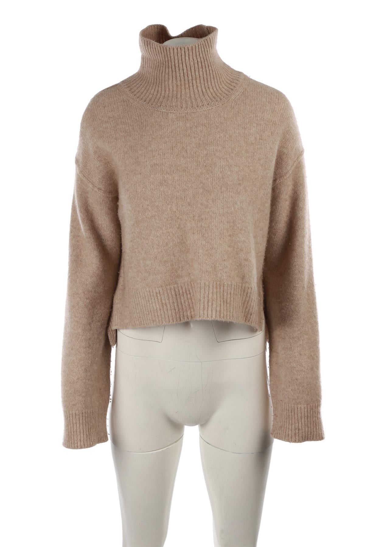 BEIGE CASHMERE SWEATER