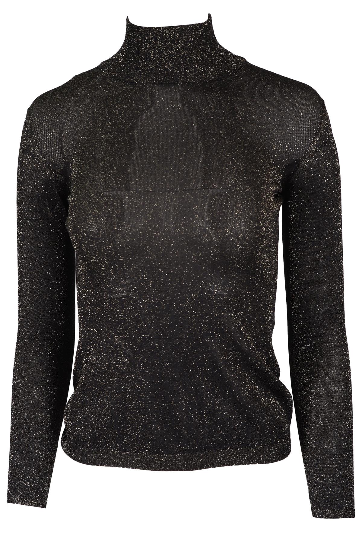 CHRISTIAN DIOR GOLD AND BLACK KNIT SWEATER SMALL